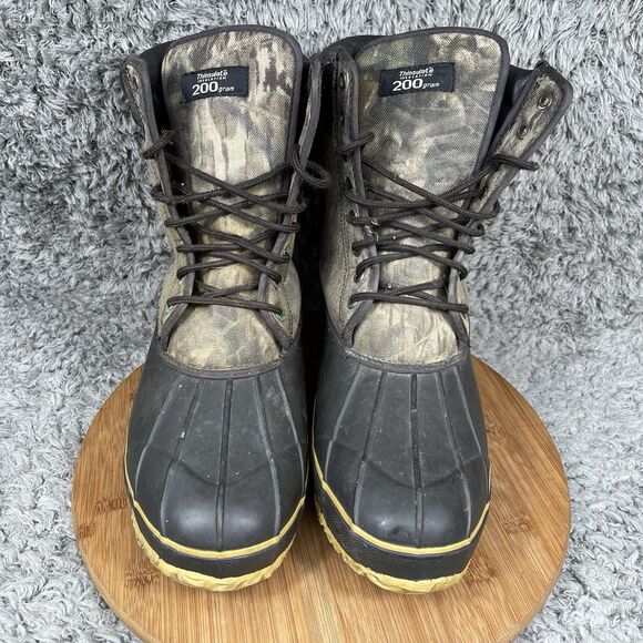 Pro Line Boots Men's 12 Camo 200 Gram Thinsulate Insulated - Picture 8 of 9